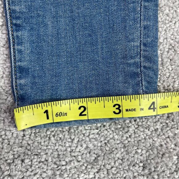 American Eagle Jeggings Women's 2 Blue Skinny Medium Wash Mid-Rise Stretch - Picture 13 of 14